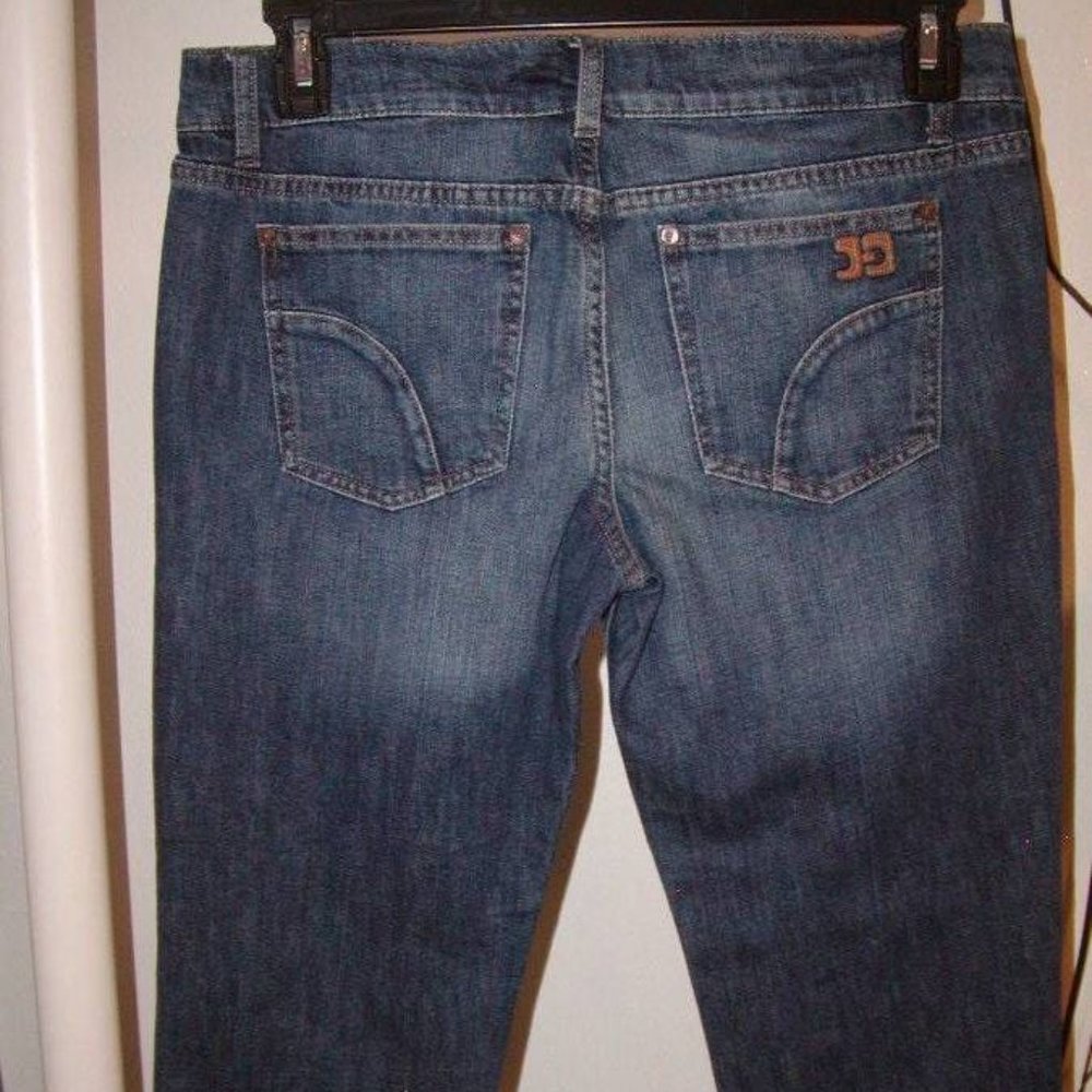 JOES WOMENS MED WASH STRETCH FIT SLIT HEN KICKER CAPRIS SZ 30 EUC! - Picture 5 of 6